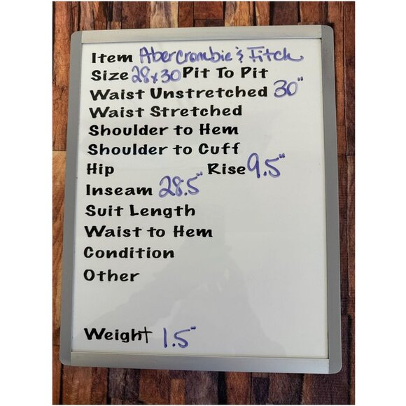 Abercrombie & Fitch Mens 28x30 Slim Straight Button Fly Jeans - Picture 2 of 6